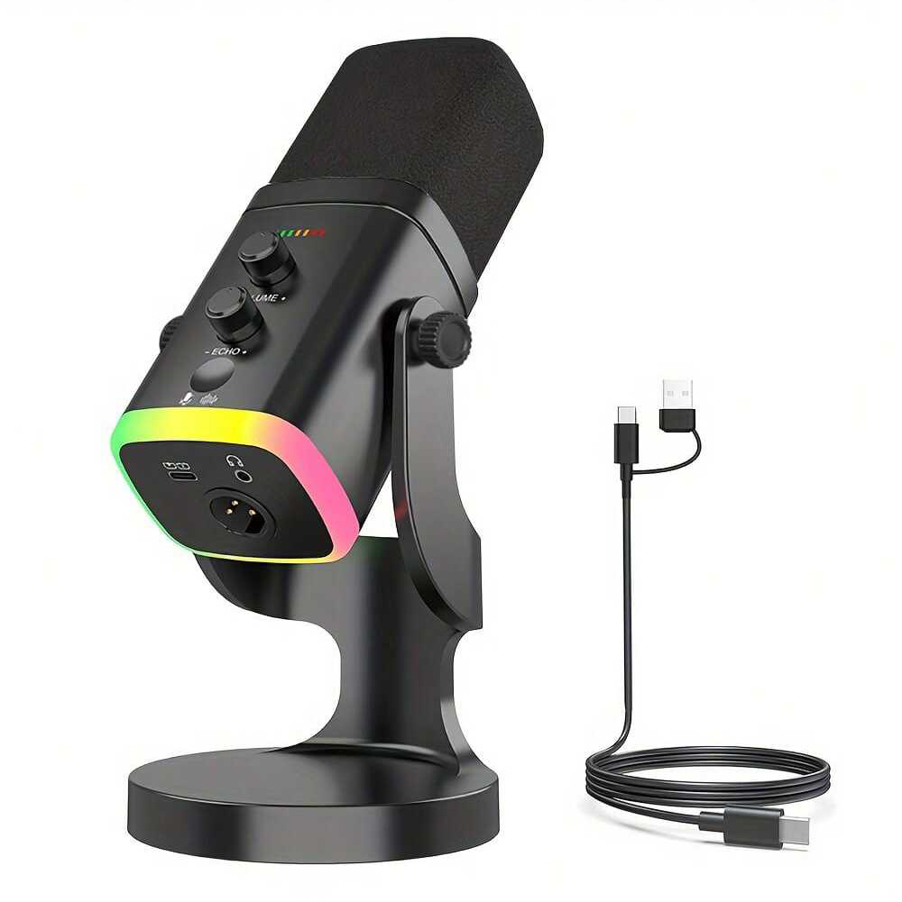 Pc Gaming Youtubers - Dynamisches XLR/USB-Mikrofon für Streaming und Gaming,