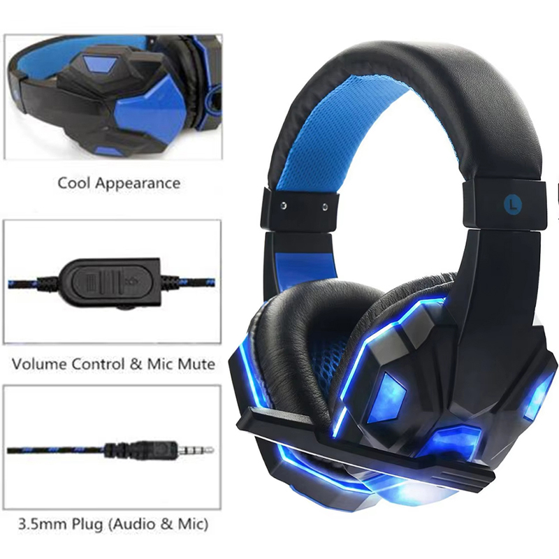 Pc Gaming Earphones - 3,5mm Wired Gaming Kopfhörer Spiel Headset