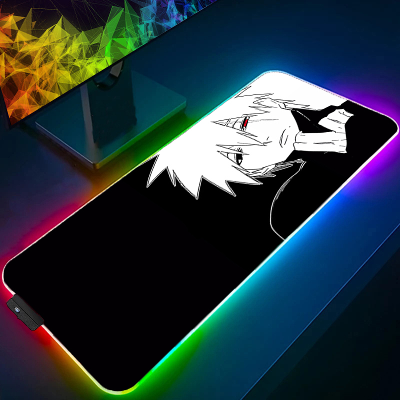 Pc Gaming Naruto - RGB-Mauspad, Naruto Kakashi Hatake, professionelle E-Sport-Spieler,