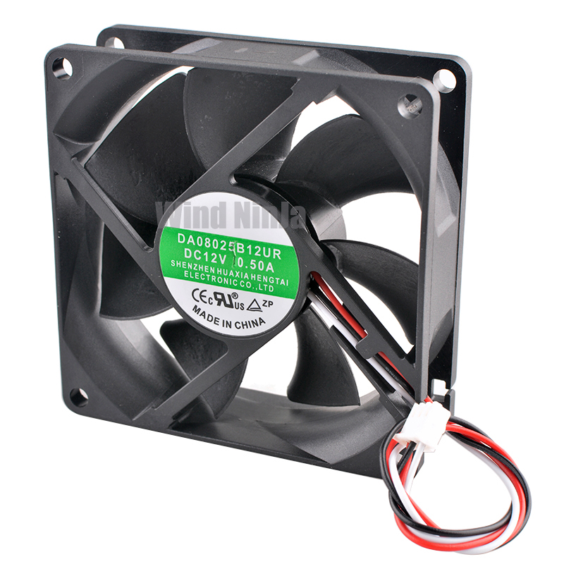 Pc Case Fan - 8cm Doppelkugellager-Lüfter 80mm X 25mm 12V