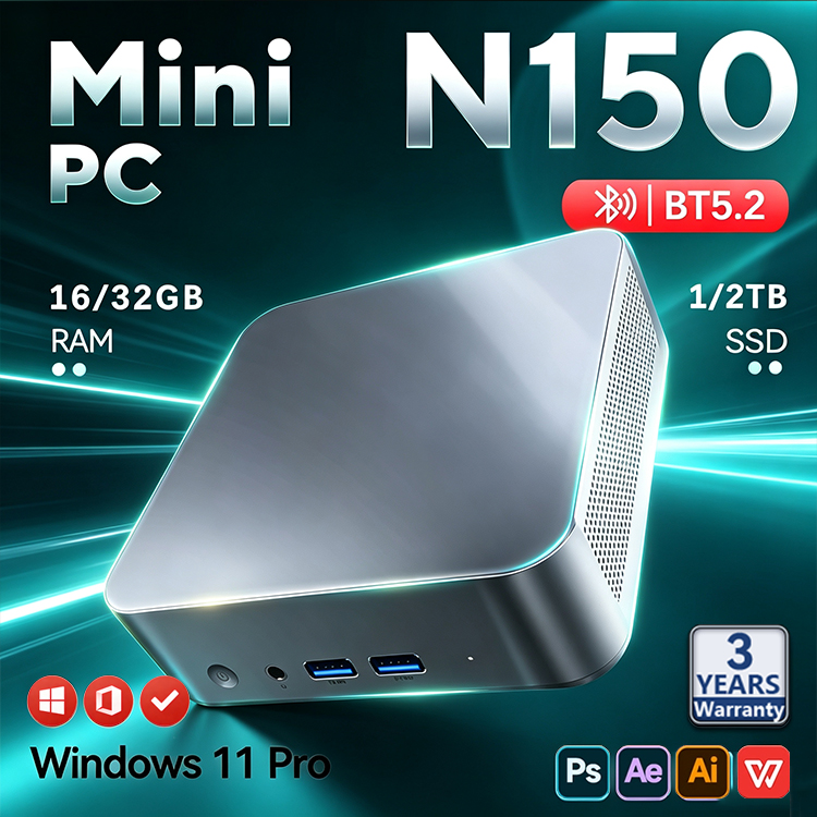 Pc Gaming Ram 32Gb - 2026 Intel N150 Mini-PC Tragbarer Gaming-Computer