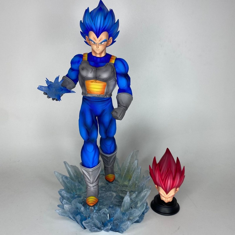 Pc Case Fan - Dragon Ball Super Saiyan Vegeta Doppelkopf-Skulptur