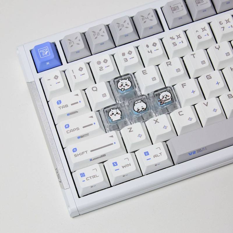 Pc Gaming Keyboards - Chiikawa 4 Stück handgefertigte transparente PC-Tastenkappen