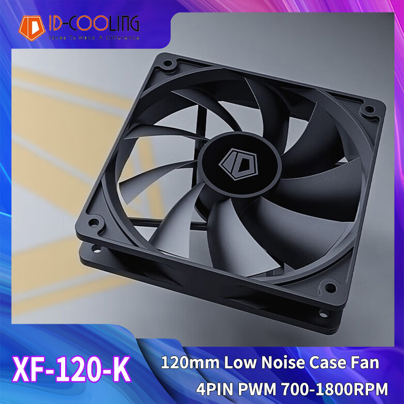 Pc Case Fan - ID-COOLING XF-120-K 120 mm 4-poliger PWM-CPU-Kühler,