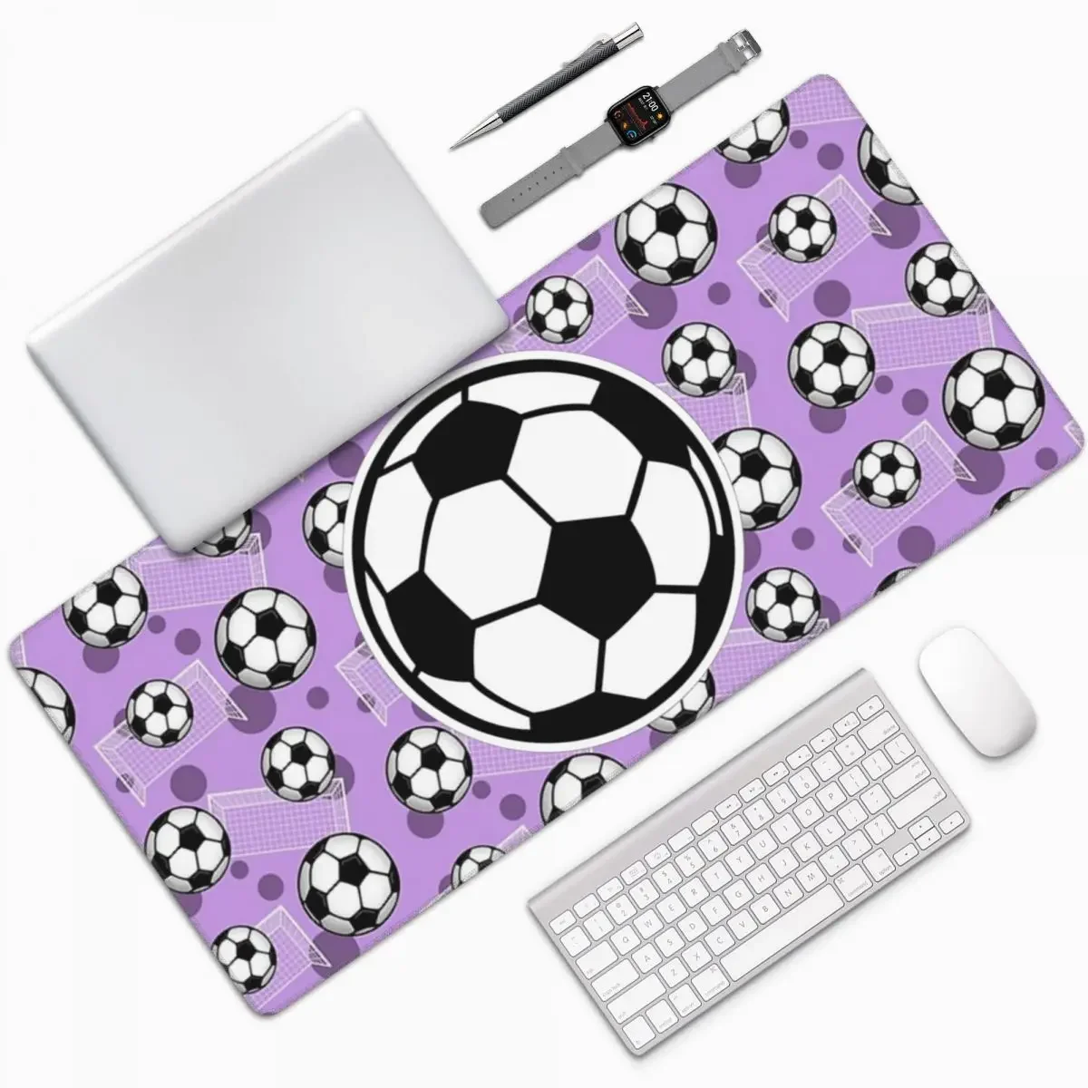 Pc Gaming Icon - Fußball Fußball Icon Großes Mauspad Computer