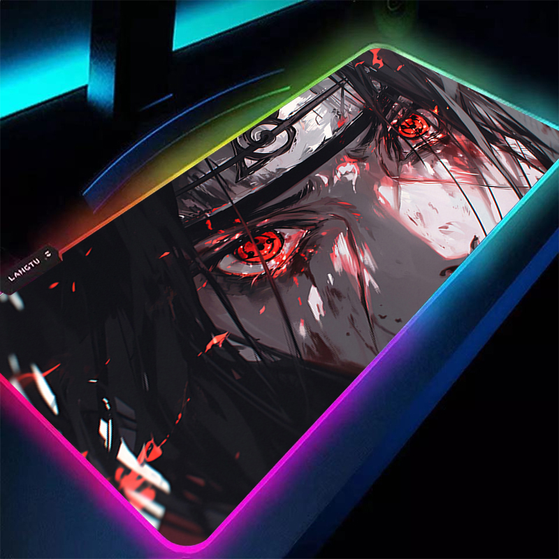 Pc Gaming Naruto - RGB-Mauspad 90x40cm Naruto Itachi Uchiha Gaming-Zubehör