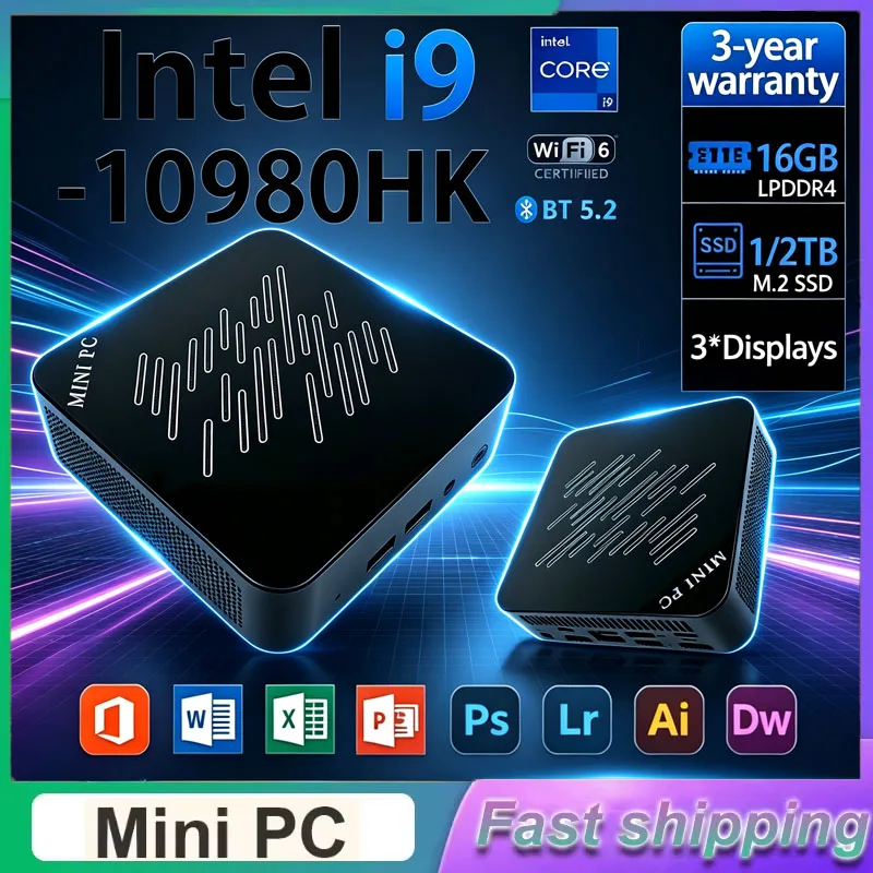 Pc Gaming Ram 32Gb - 2026 Mini Gaming-PC Intel i9-10980HK i3-6100U