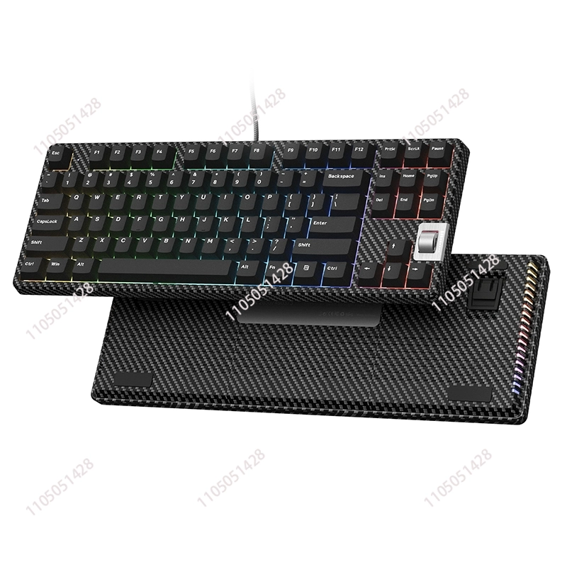 Pc Gaming Keyboards - F87 Walnuss 75 % kabelgebundene mechanische