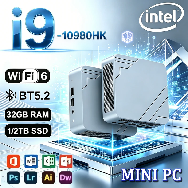 Pc Gaming Ram 32Gb - Hochleistungsfähiger tragbarer Mini-PC Intel Core i9
