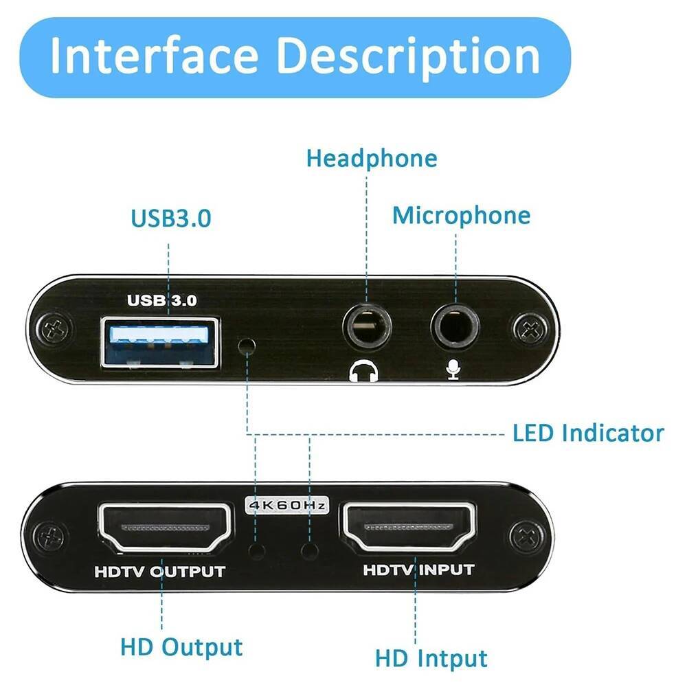 4K HDMI-kompatibel zu USB 3.0  – Pc Gaming Games Bewertung und Preis