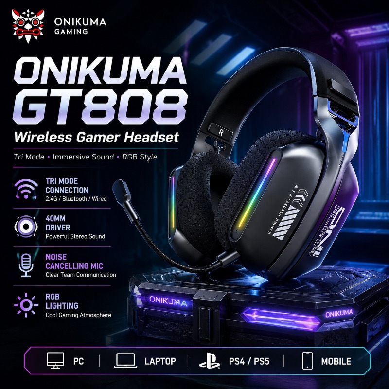 ONIKUMA GT808 Kabelloses Gamin – Pc Gaming Apple Bewertung und Preis