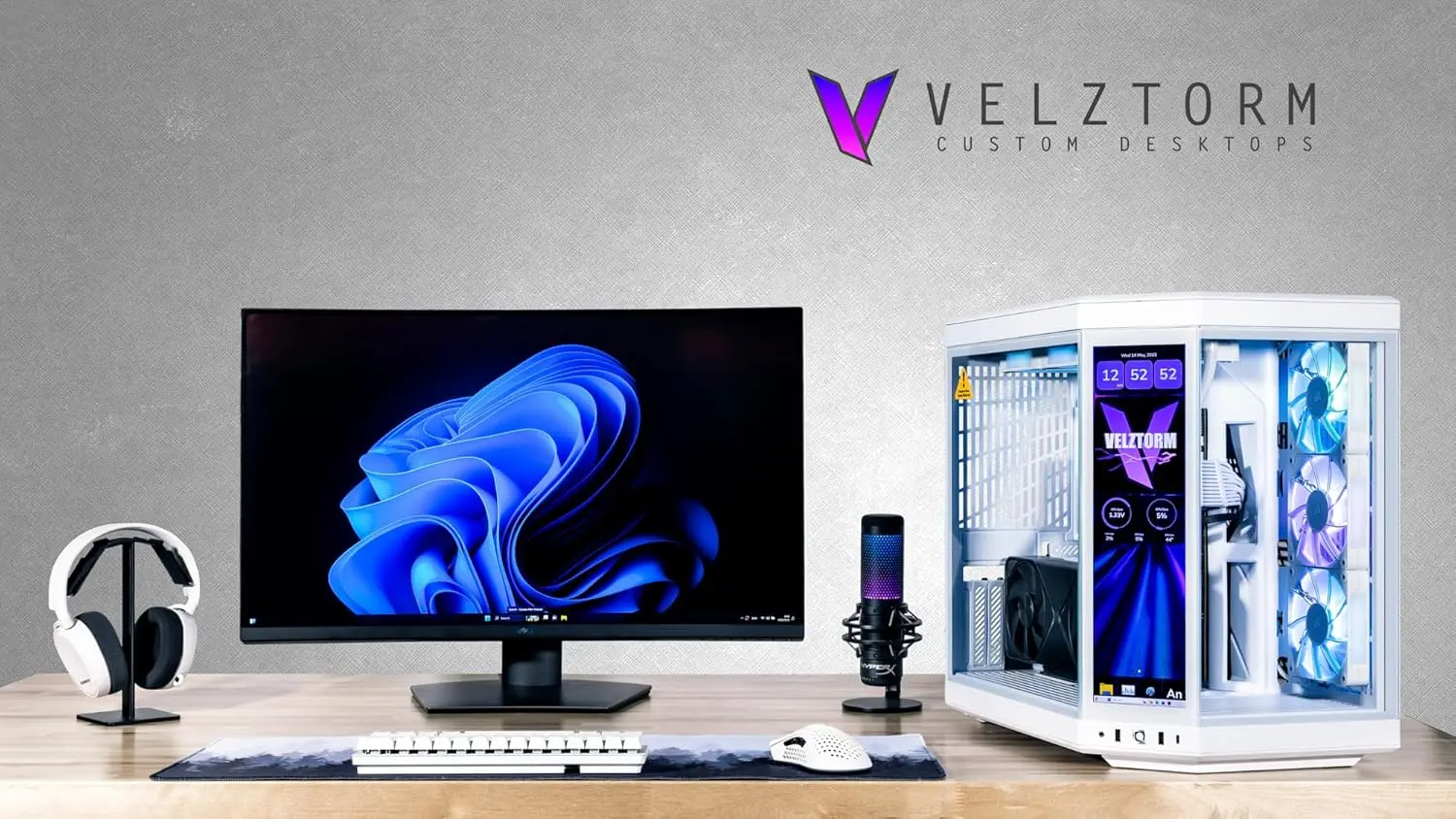 Velztorm LCD Weiß Praetix Maßg – Pc Gaming Y70 Bewertung und Preis