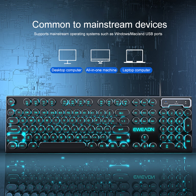 EWEADN Schreibmaschinen-Gaming – Pc Gaming Keyboards Bewertung und Preis