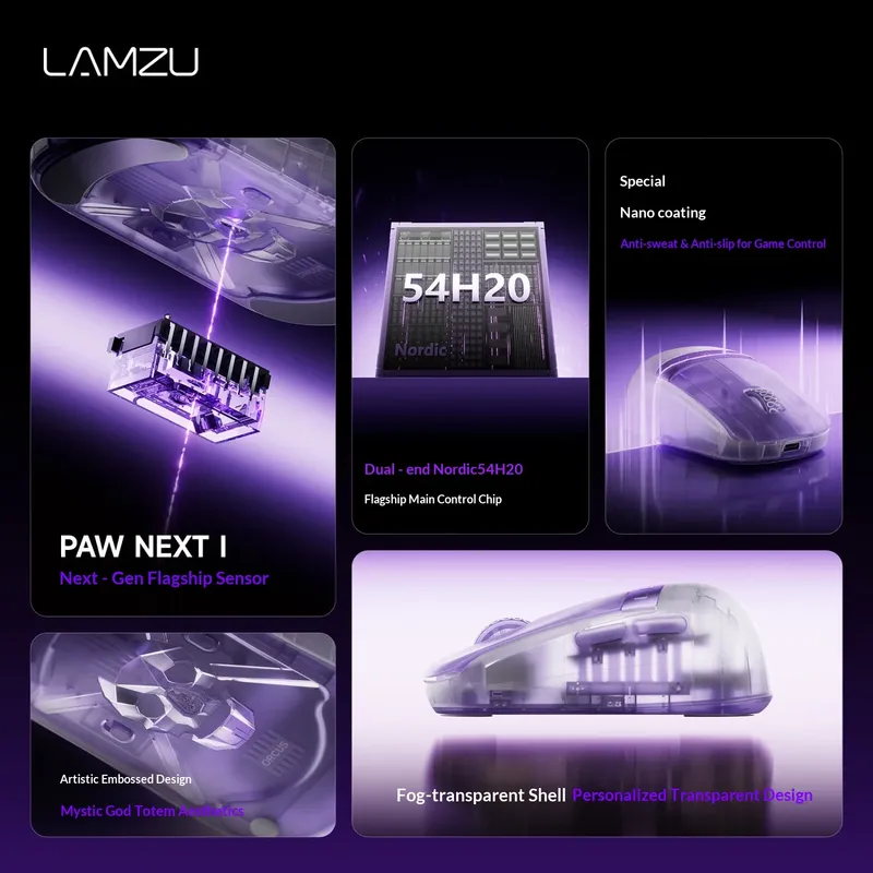 NEUE LAMZU Orcus Kabellose Gam – Wireless Gaming Mouse Bewertung und Preis