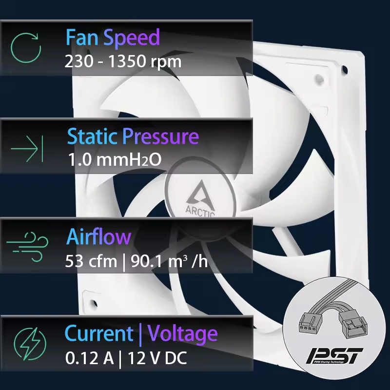 ARCTIC F12 PWM PST 120 mm Lüft – Pc Case Fan Bewertung und Preis