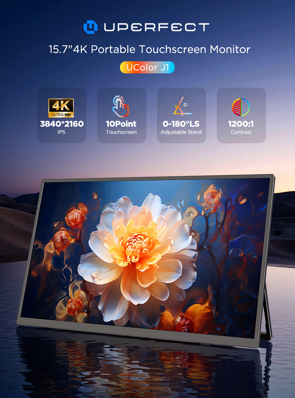 UPERFECT 4K tragbarer Touchscr – Pc Gaming Y60 Bewertung und Preis