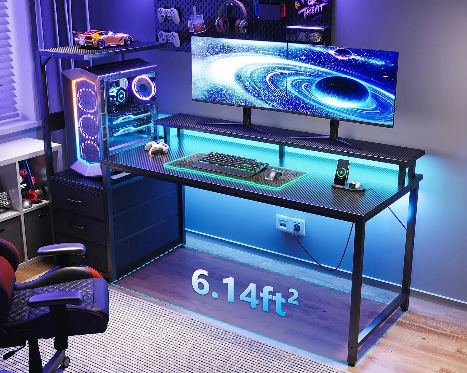 Gaming-Schreibtisch mit PC-Vit – Pc Gaming Y60 Bewertung und Preis